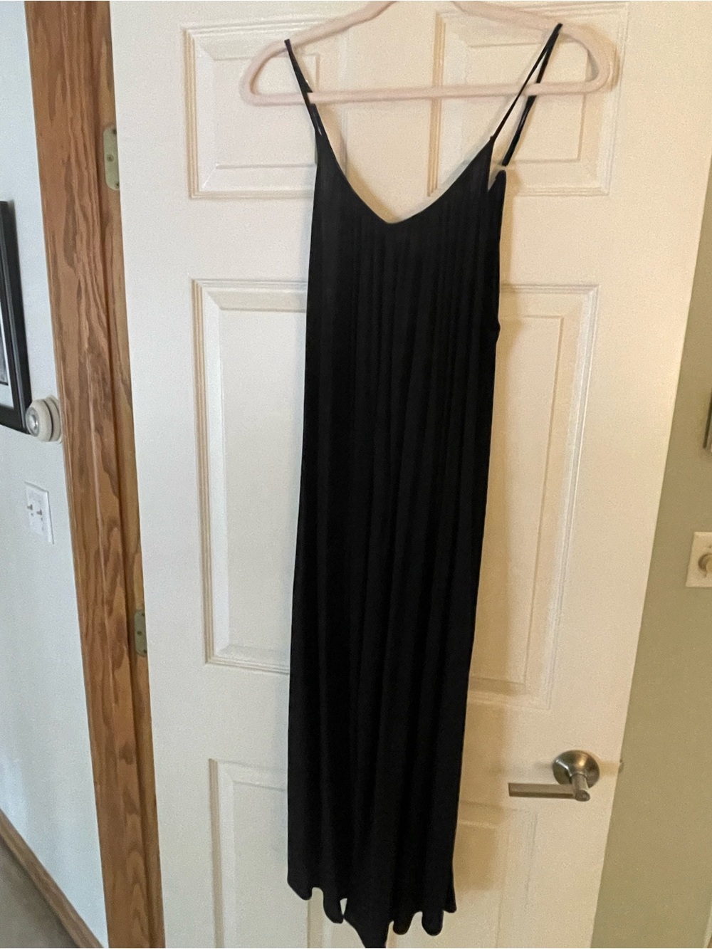 Classic Black Slip wide lwith Spaghetti Straps